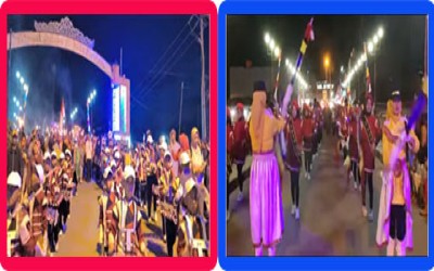 MARCHING BAND MI DAN MTS AL-FALAH TARUTUNG TAMPIL MEMUKAU DI PAWAI  HUT RI KE-80